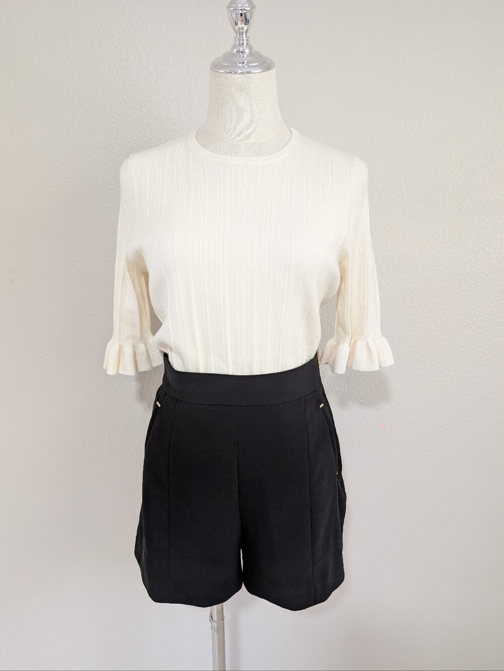 Nordstrom Wool Blend Cream Knit Sweater